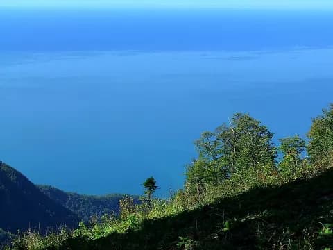 Спуск с г. Мамдзышха на параплане